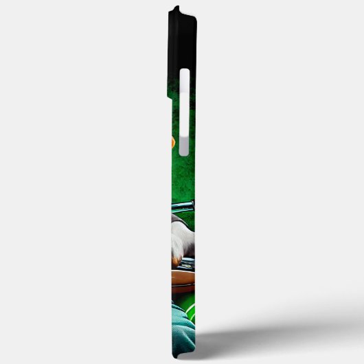 Beagle Hund Fahrrad St. Patrick's Day Case-Mate iPhone Hülle (Rückseite / Links)