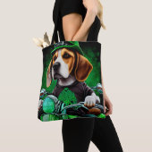 Beagle Hund Fahrrad St. Patrick's Day Tasche (Von Nahem)