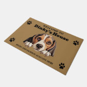 Beagle-Hund Fußmatte (Schrägansicht)