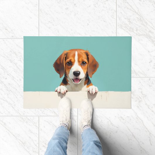 Beagle Hund Fußmatte Kunst (Indoor)