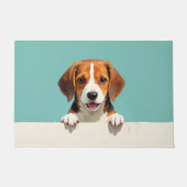 Beagle Hund Fußmatte Kunst (Vorderseite)