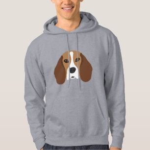 Beagle Hund-Gesicht Hoodie