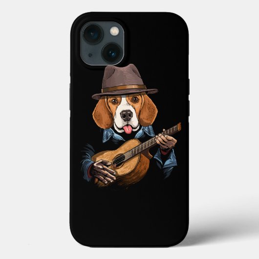 Beagle Hund Gitarre Pet Beagle Dog Lover Gui Case-Mate iPhone Hülle (Rückseite)