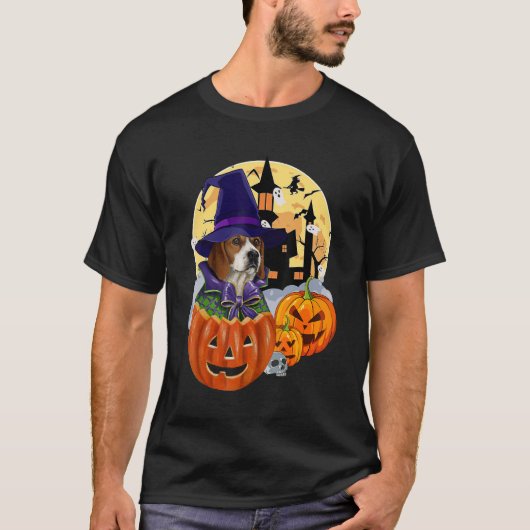 Beagle Hund Halloween Kostüm Hund Beagle Hallowee T-Shirt (Vorderseite)