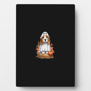 Beagle Hund Halloween Kostüm Party Ghost Long Slee Fotoplatte