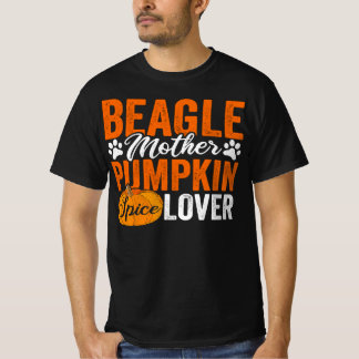 Beagle Hund Halloween Kürbiskugel Herbstpferd T-Shirt