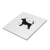 Beagle Hund � Halloween Mond Silhouette Oversized Fliese (Seite)