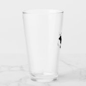 Beagle Hund � Halloween Mond Silhouette Oversized Glas (Rechts)