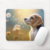 Beagle Hund Haustier Tranquie Friedlich Mousepad (Mit Mouse)