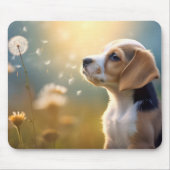 Beagle Hund Haustier Tranquie Friedlich Mousepad (Vorne)