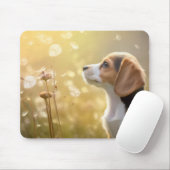 Beagle Hund Haustier Tranquie Friedlich Mousepad (Mit Mouse)