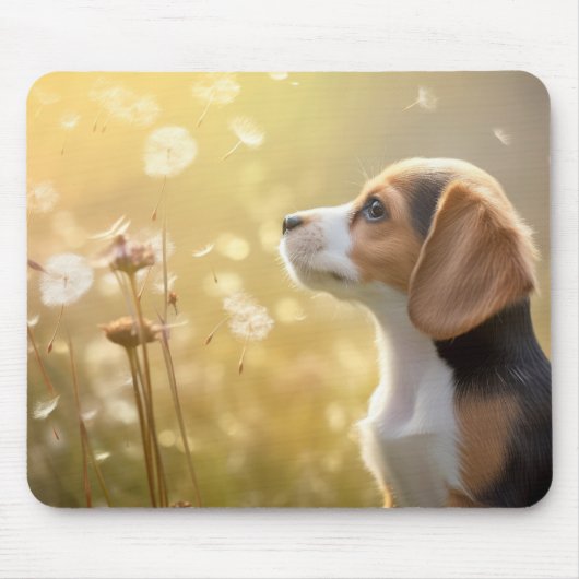 Beagle Hund Haustier Tranquie Friedlich Mousepad (Vorne)