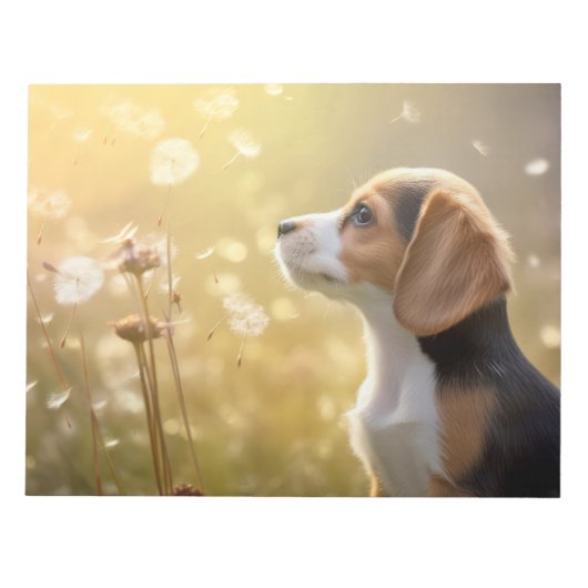 Beagle Hund Haustier Tranquie Friedlich Notizblock (Vorderseite)