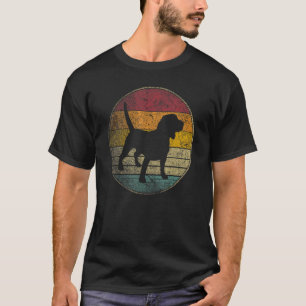 Beagle Hund Haustier Vintage abgenutzt Retro 70er T-Shirt