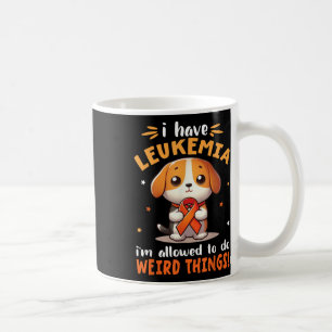 Beagle Hund Ich habe Leukämie Ich darf seltsame Di Kaffeetasse