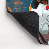 Beagle Hund im Abstrakten Hintergrund Mousepad (Ecke)