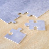 Beagle Hund im Schnee sitzen im Weihnachtswagen Puzzle (Seite)