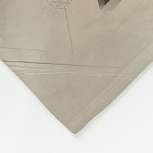 Beagle Hund im Schnee Weihnachten Fleecedecke (Ecke)