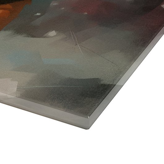 Beagle Hund im Schnee Weihnachten Schneidebrett (Ecke)