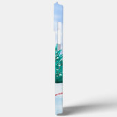 Beagle Hund im Schnee Weihnachtshundehaus Case-Mate iPhone Hülle (Rückseite / Links)