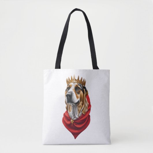 Beagle Hund in einer Krone Tasche (Vorderseite)