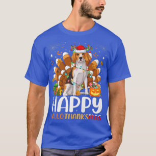 Beagle Hund Lover Halloween Weihnachtsfest Happy H T-Shirt