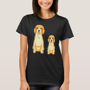 Beagle Hund Mama Welpe Jagdhund T-Shirt