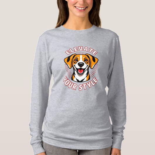 Beagle Hund mit Text Art T-Shirt (Vorderseite)