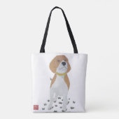 Beagle, Hund, modern Tasche (Rückseite)