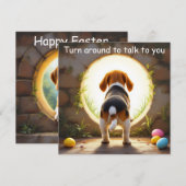 Beagle-Hund - Ostern Feiertagskarte (Vorne/Hinten)
