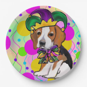 Beagle Hund Pappteller