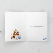 Beagle Hund Personalisiert Happy Geburtstag Karte (Innenseite)
