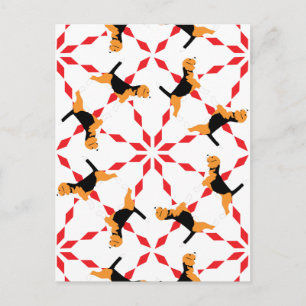 Beagle-Hund Postkarte