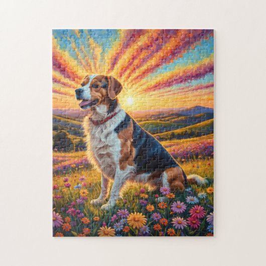 Beagle-Hund Puzzle (Vertikal)