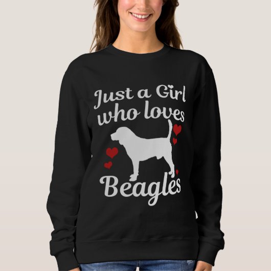 Beagle-Hund sagt Sweatshirt (Vorderseite)