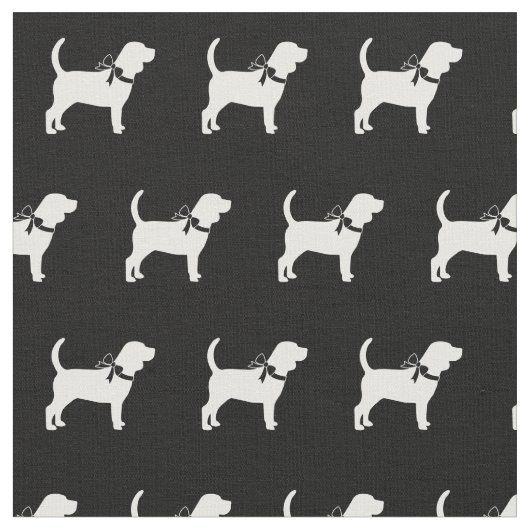 Beagle Hund Silhouette Haustier Stoff (Nahaufnahme)