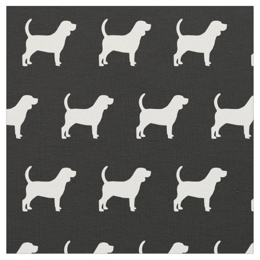 Beagle Hund Silhouette Haustier Stoff (Nahaufnahme)
