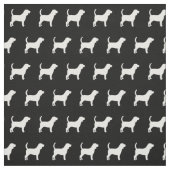 Beagle Hund Silhouette Haustier Stoff (Muster)