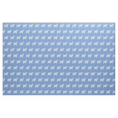 Beagle Hund Silhouette Pet Light Blue Stoff (Fat Quarter (45,7 x 55,9 cm))