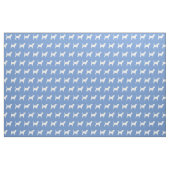 Beagle Hund Silhouette Pet Light Blue Stoff (Fat Quarter (45,7 x 55,9 cm))