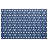 Beagle Hund Silhouette Pet Navy Blue Stoff (Fat Quarter (45,7 x 55,9 cm))