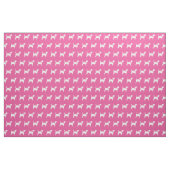 Beagle Hund Silhouette Pet Pink Stoff (Fat Quarter (45,7 x 55,9 cm))