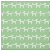 Beagle Hund Silhouette Pet Sage Green Stoff (Muster)