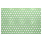 Beagle Hund Silhouette Pet Sage Green Stoff (Fat Quarter (45,7 x 55,9 cm))
