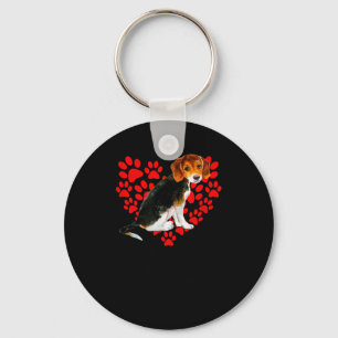Beagle Hund süßer als Cupid Valentinstag Schlüsselanhänger