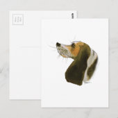 Beagle Hund, tony fernandes Postkarte (Vorne/Hinten)