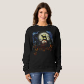 Beagle-Hund- und Mondkostüm Sweatshirt (Vorne ganz)