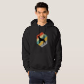 Beagle-Hund Vintage-Design Hoodie (Vorne ganz)