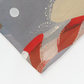 Beagle Hund Weihnachten Fleecedecke (Ecke)