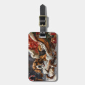 Beagle Hund Weihnachten Gepäckanhänger (Vorderseite vertikal)